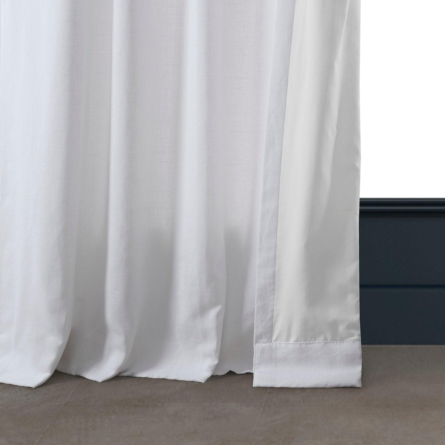 White French Pleat Parisian Linen Curtain - HalfPriceDrapes.com