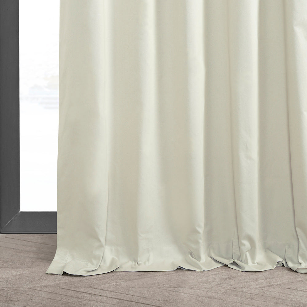 Fresh Popcorn Solid Cotton Custom Curtain