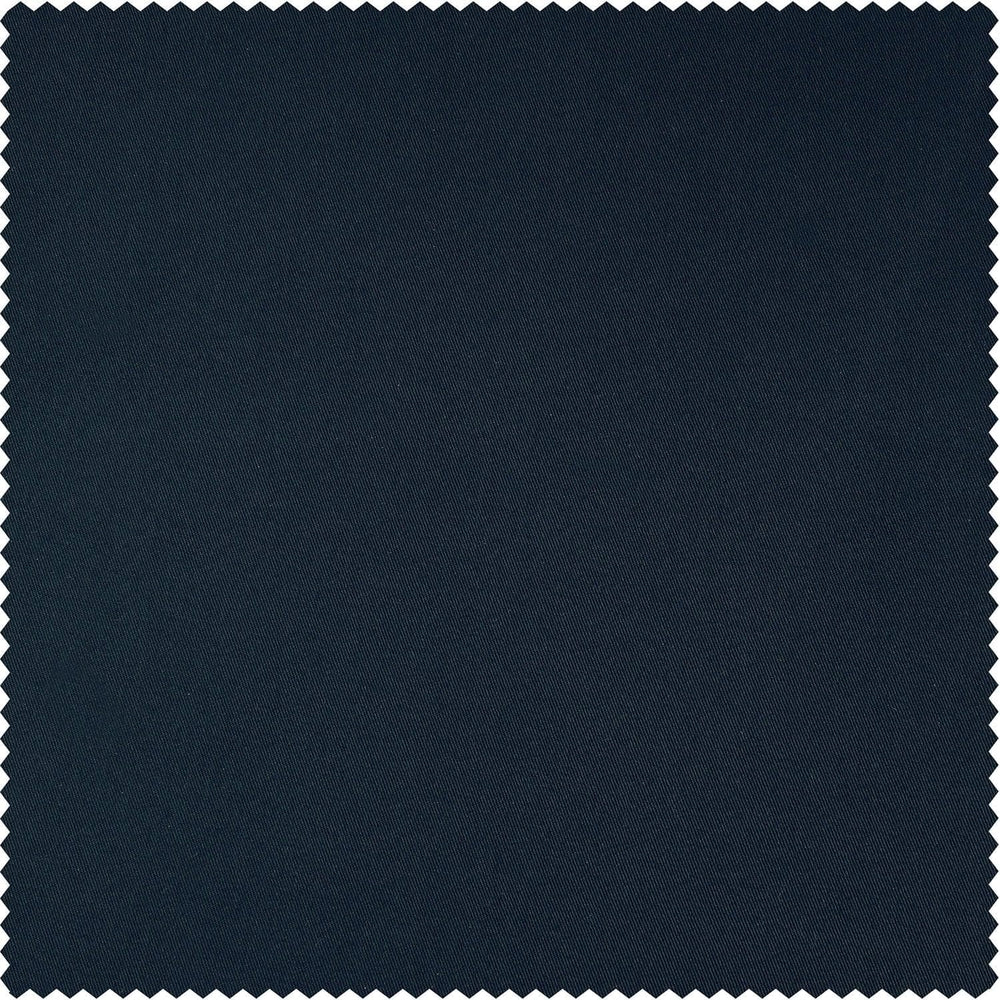 Polo Navy Solid Cotton Custom Curtain - HalfPriceDrapes.com