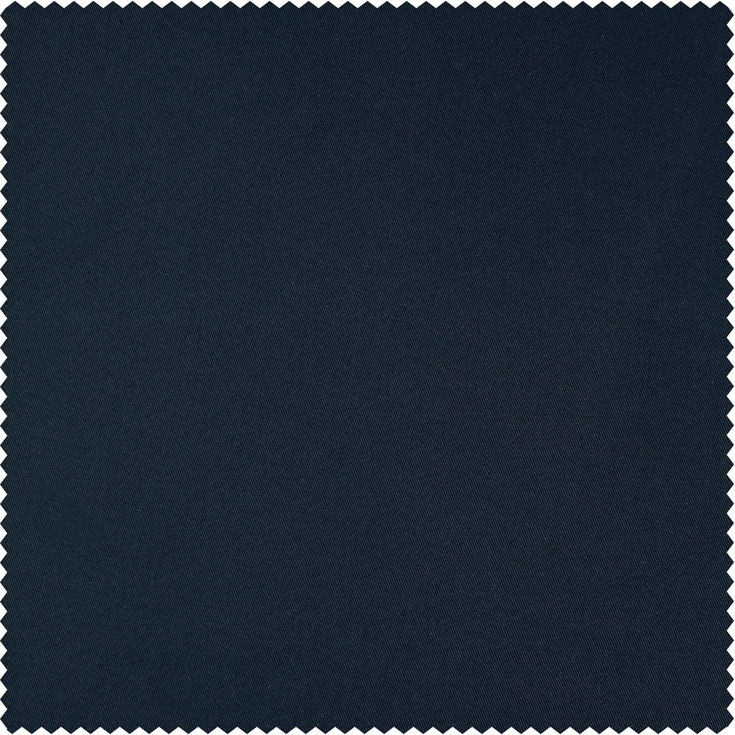 Polo Navy Solid Cotton Custom Curtain - HalfPriceDrapes.com