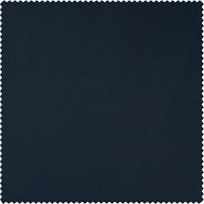 Polo Navy Solid Cotton Custom Curtain - HalfPriceDrapes.com