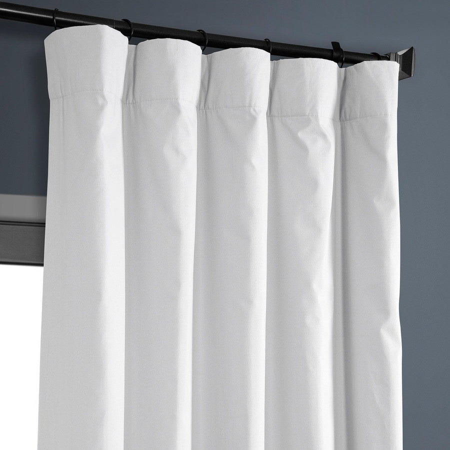 Whisper White Solid Cotton Hotel Blackout Curtain - HalfPriceDrapes.com