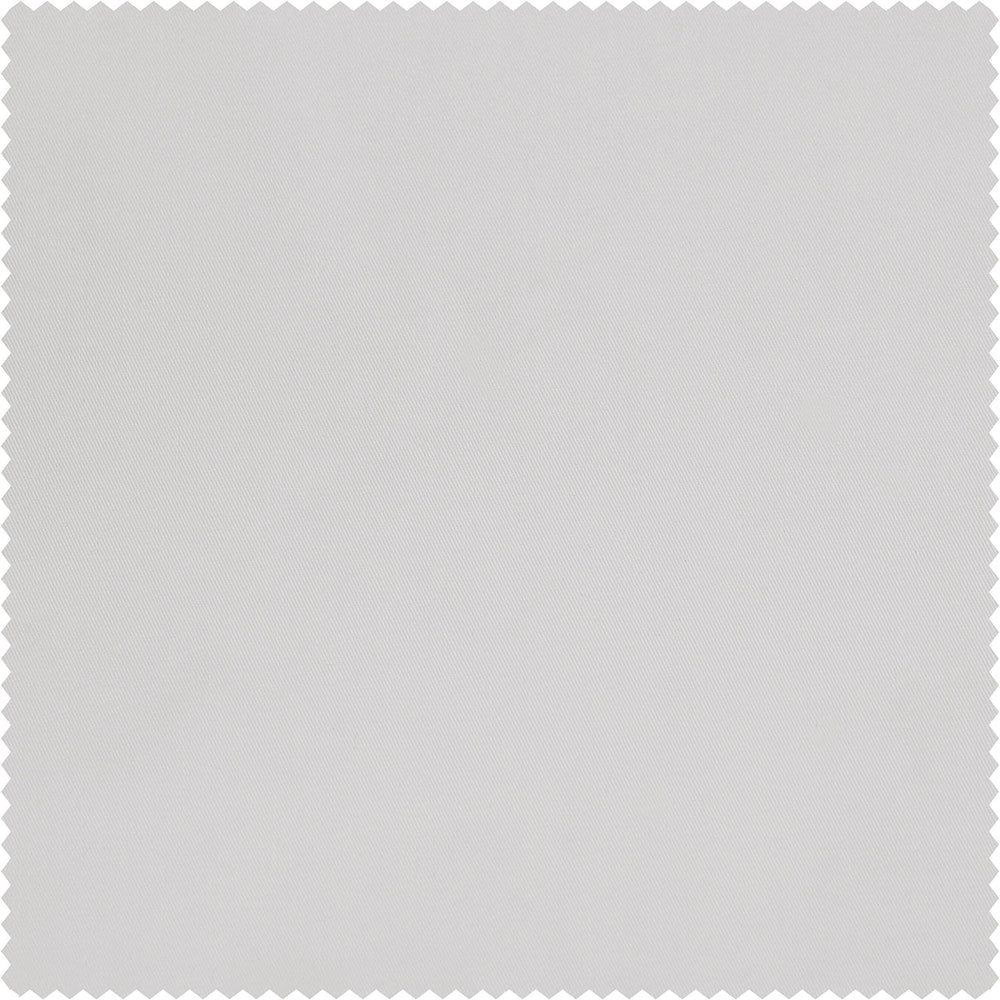 Whisper White Solid Cotton Custom Curtain