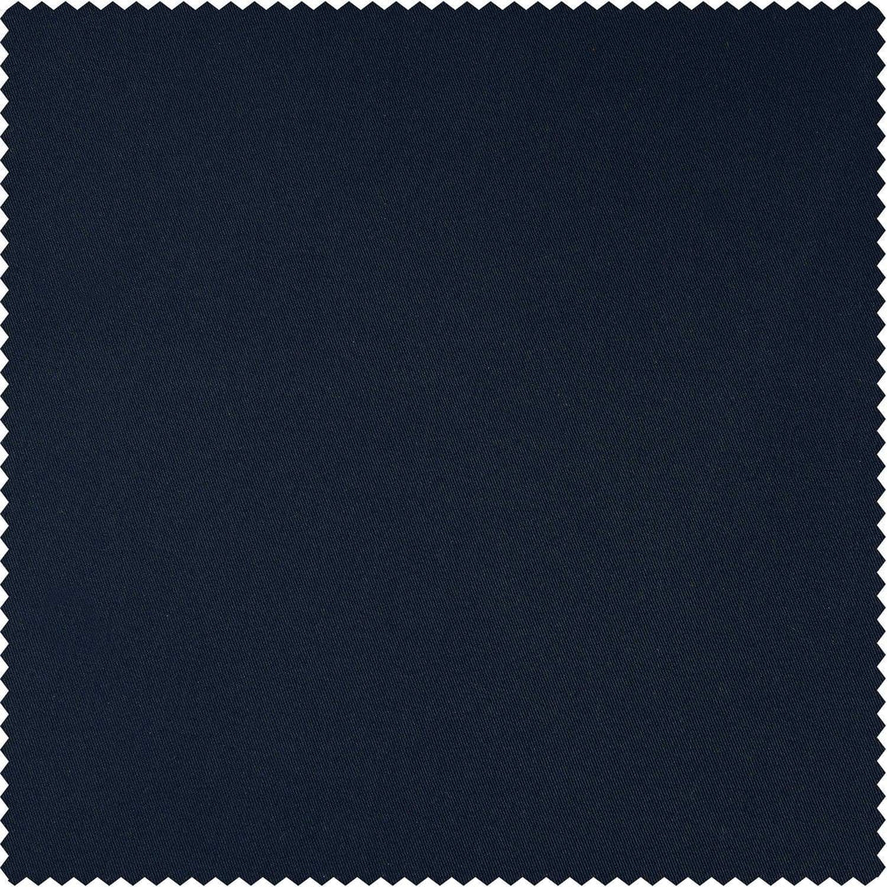 Dark Blue Solid Cotton Blackout Swatch - HalfPriceDrapes.com