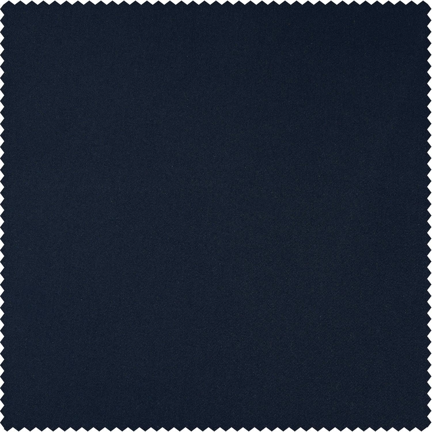 Dark Blue Solid Cotton Blackout Swatch - HalfPriceDrapes.com