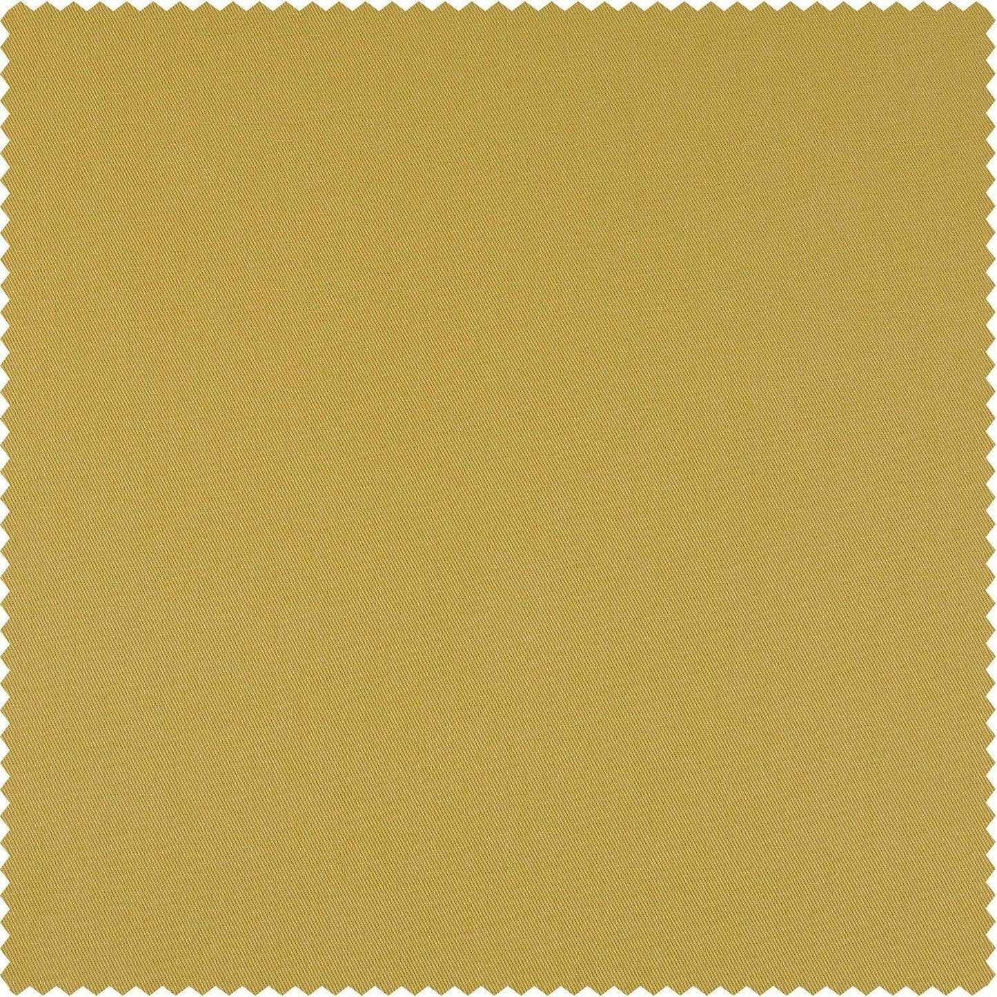 Light Ochre Solid Cotton Blackout Swatch - HalfPriceDrapes.com