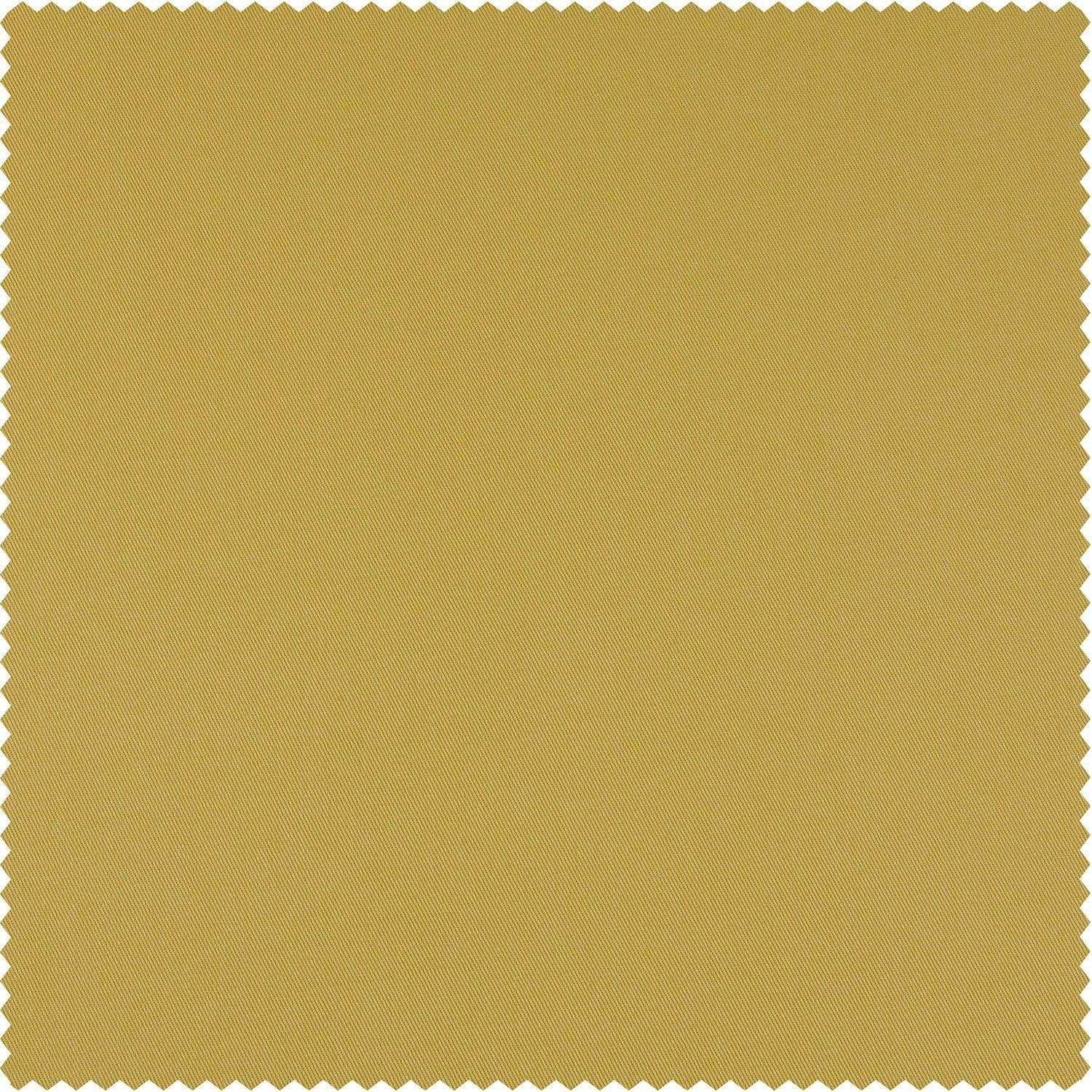 Light Ochre Solid Cotton Blackout Swatch - HalfPriceDrapes.com