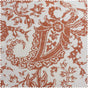 Edina Rust Paisley Printed Cotton Blackout Swatch