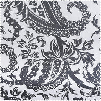 Edina Grey Printed Cotton Blackout Swatch - HalfPriceDrapes.com