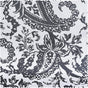 Edina Grey Paisley Printed Cotton Blackout Swatch