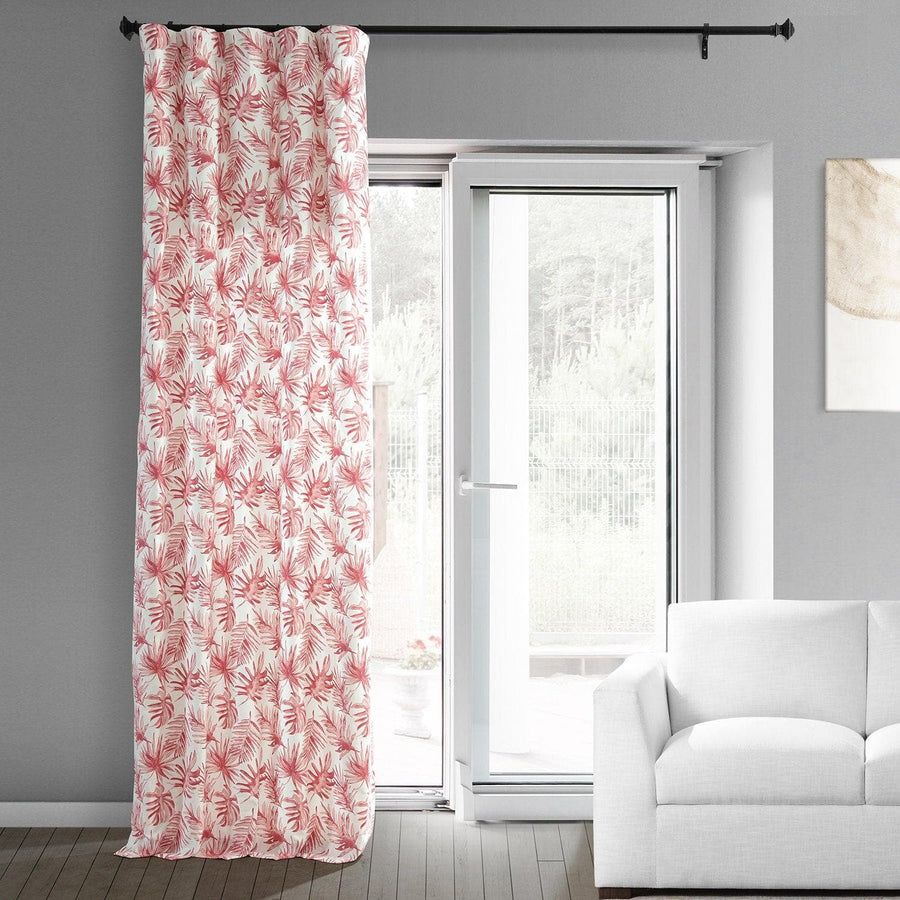 Artemis Rust Printed Cotton Custom Curtain - HalfPriceDrapes.com