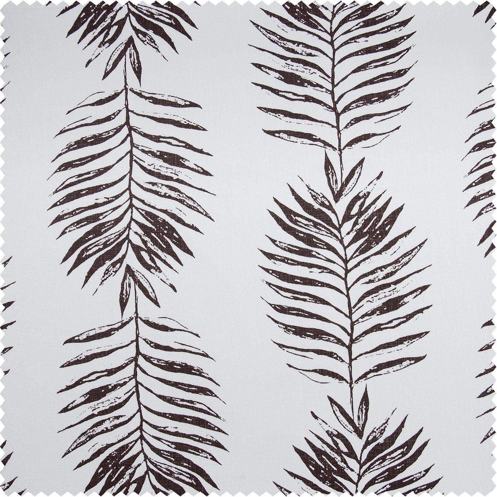 Sago Nut Brown Printed Cotton Custom Curtain - HalfPriceDrapes.com