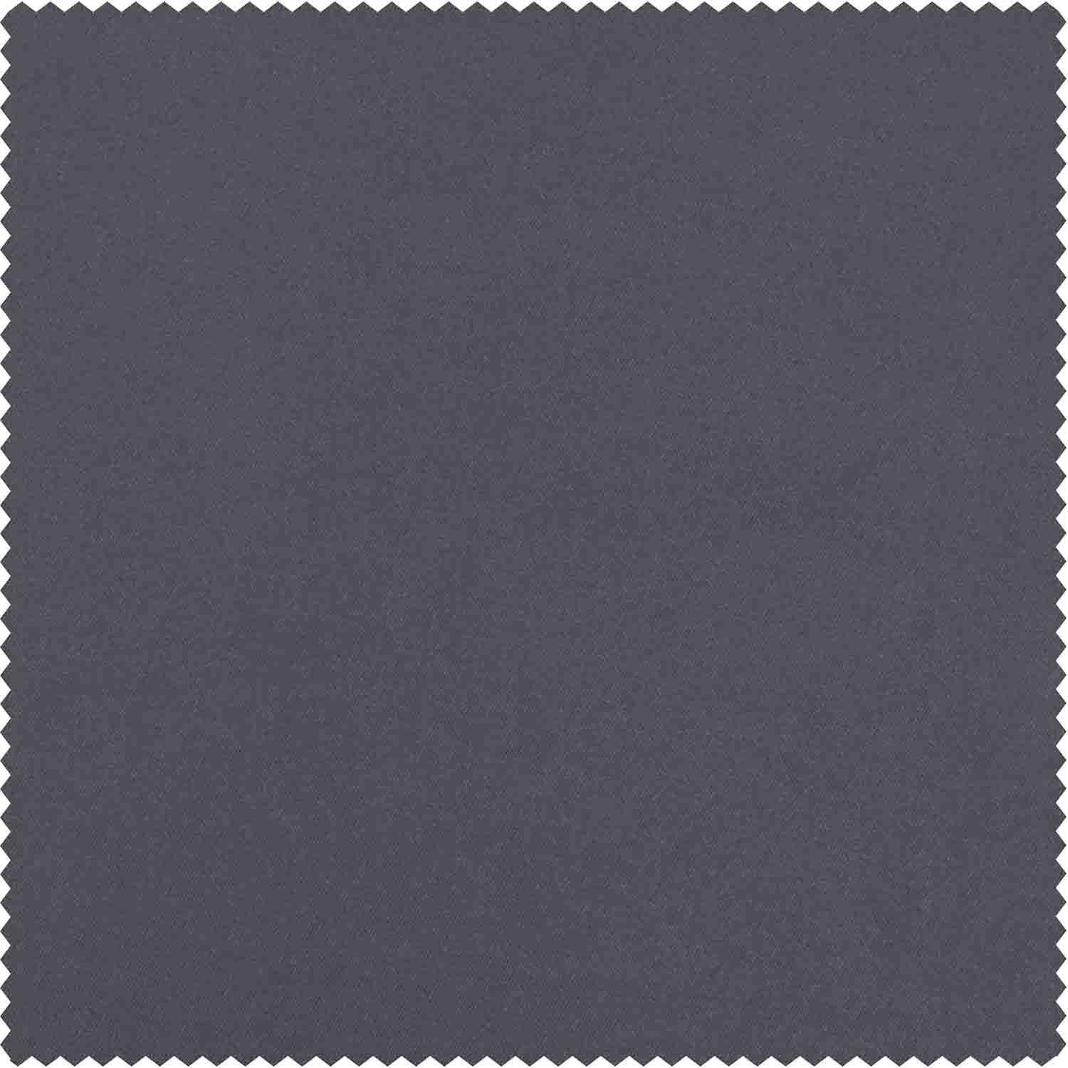 Business Grey Solid Cotton Room Darkening Tie-Up Window Shade