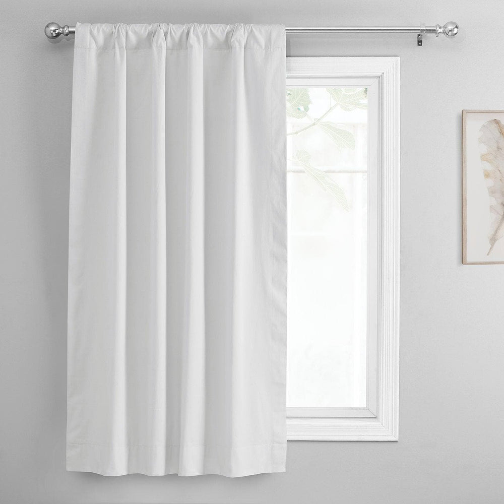 Whisper White Solid Cotton Tie-Up Window Shade - HalfPriceDrapes.com