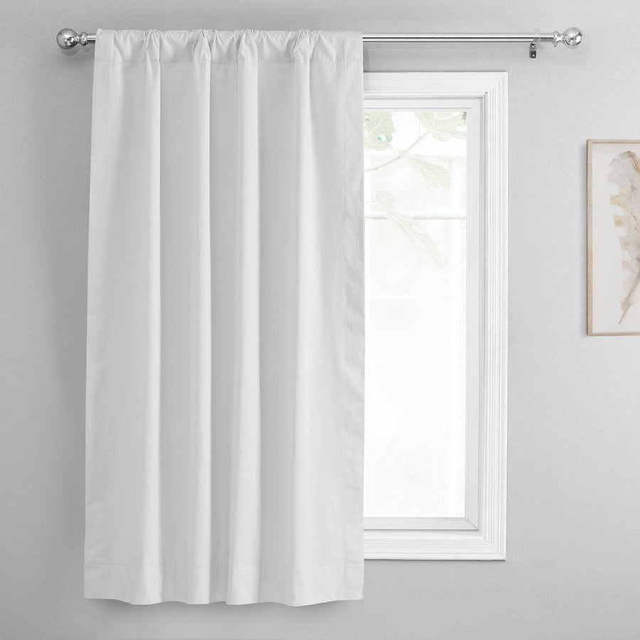 Whisper White Solid Cotton Tie-Up Window Shade - HalfPriceDrapes.com