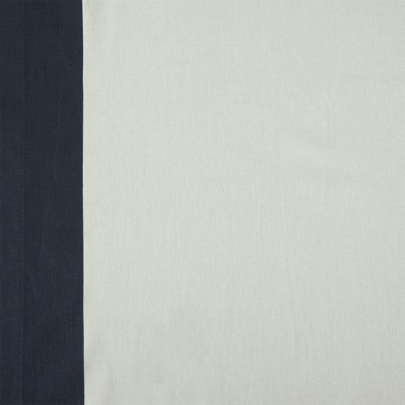 Fresh Popcorn & Polo Navy Bordered Vertical Printed Cotton Custom Curtain