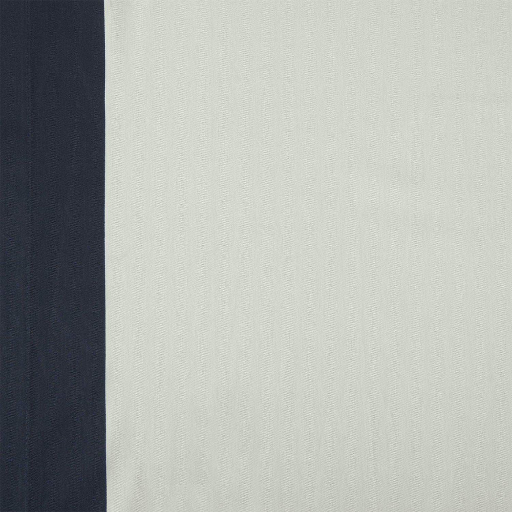 Fresh Popcorn & Polo Navy Bordered Vertical Printed Cotton Swatch