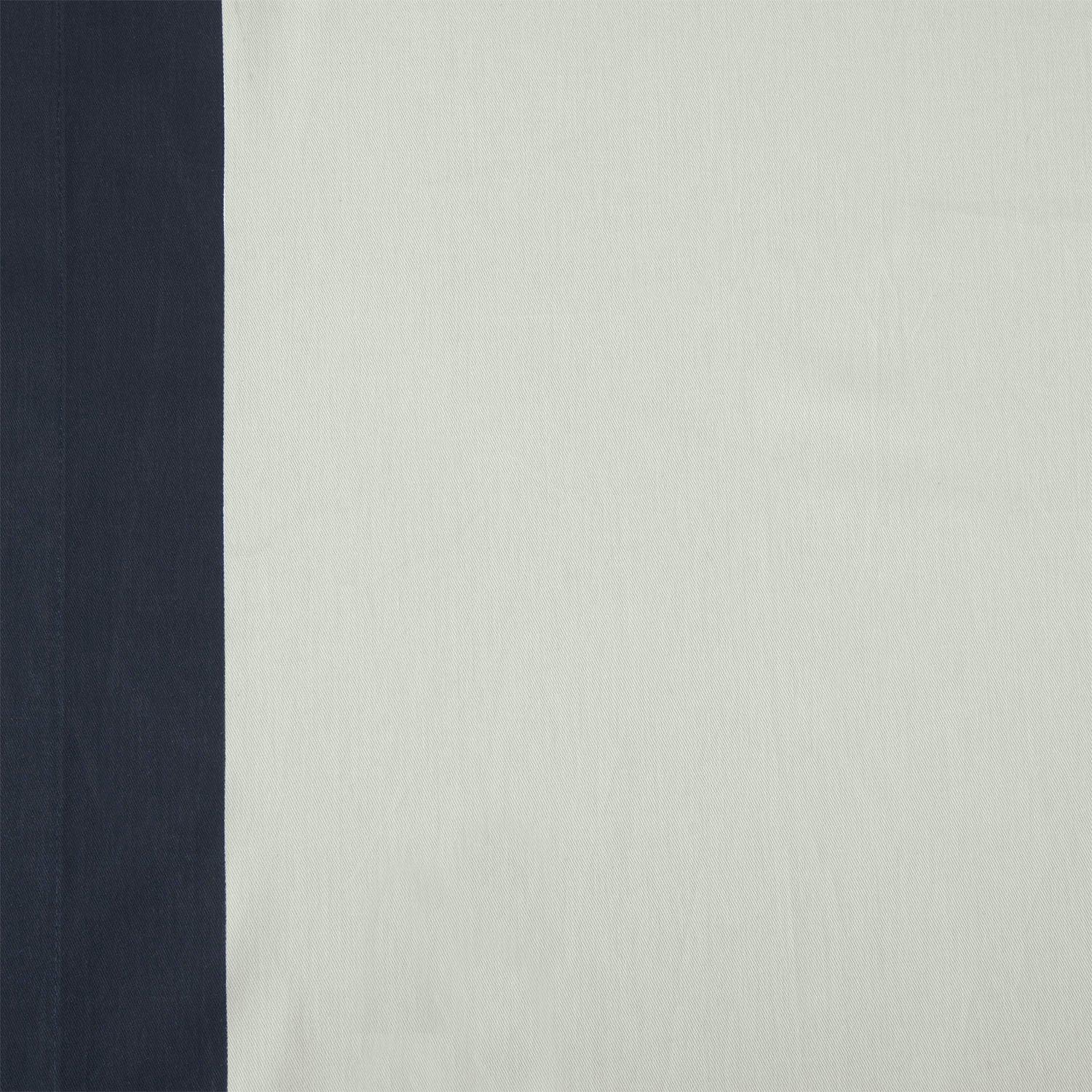 Fresh Popcorn & Polo Navy Bordered Vertical Printed Cotton Swatch