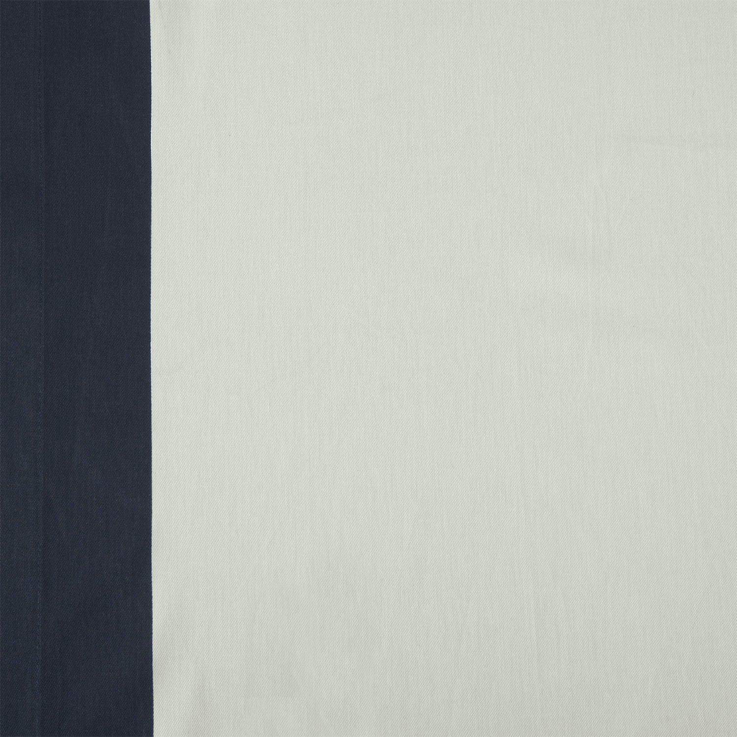 Fresh Popcorn & Polo Navy Bordered Vertical Printed Cotton Swatch