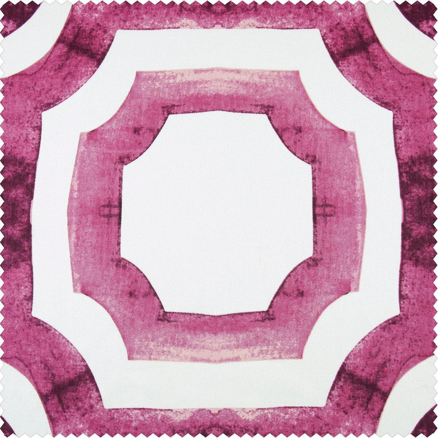 Mecca Pink Printed Cotton Custom Curtain - HalfPriceDrapes.com