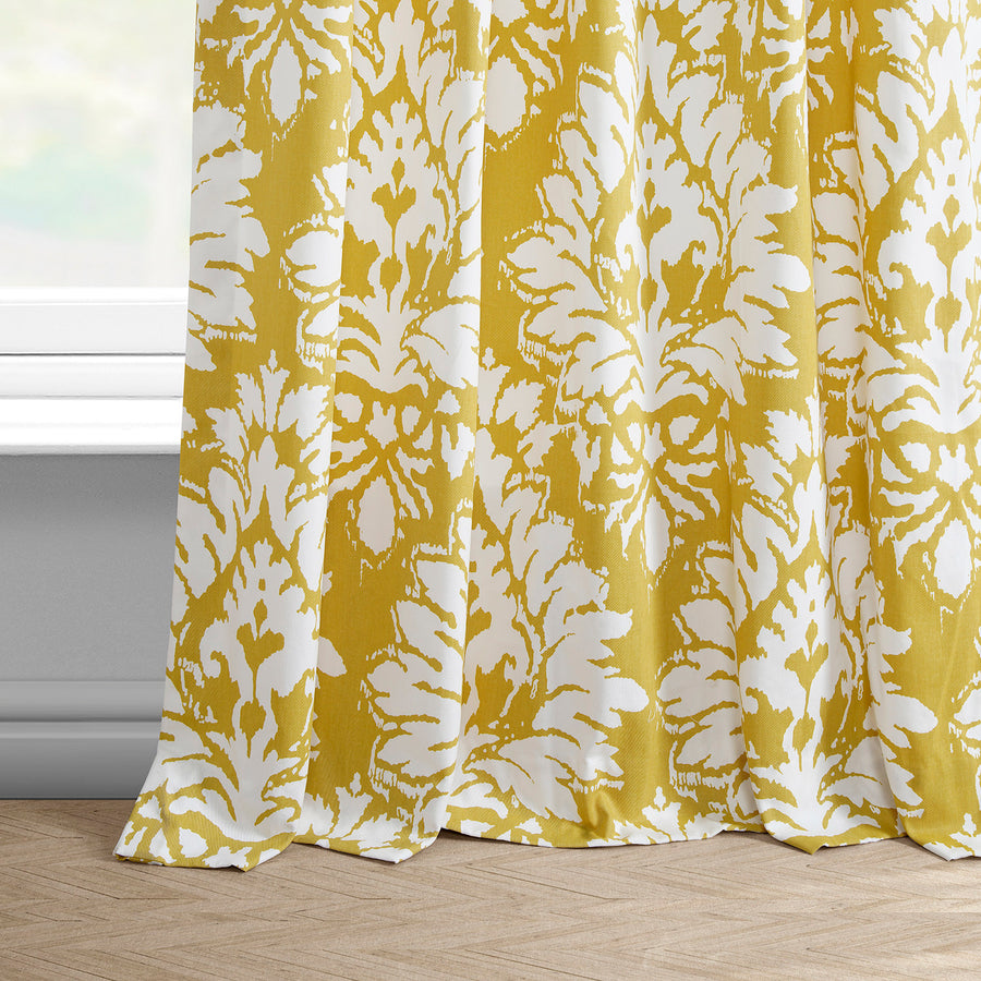 Lacuna Sun Floral Printed Cotton Custom Curtain