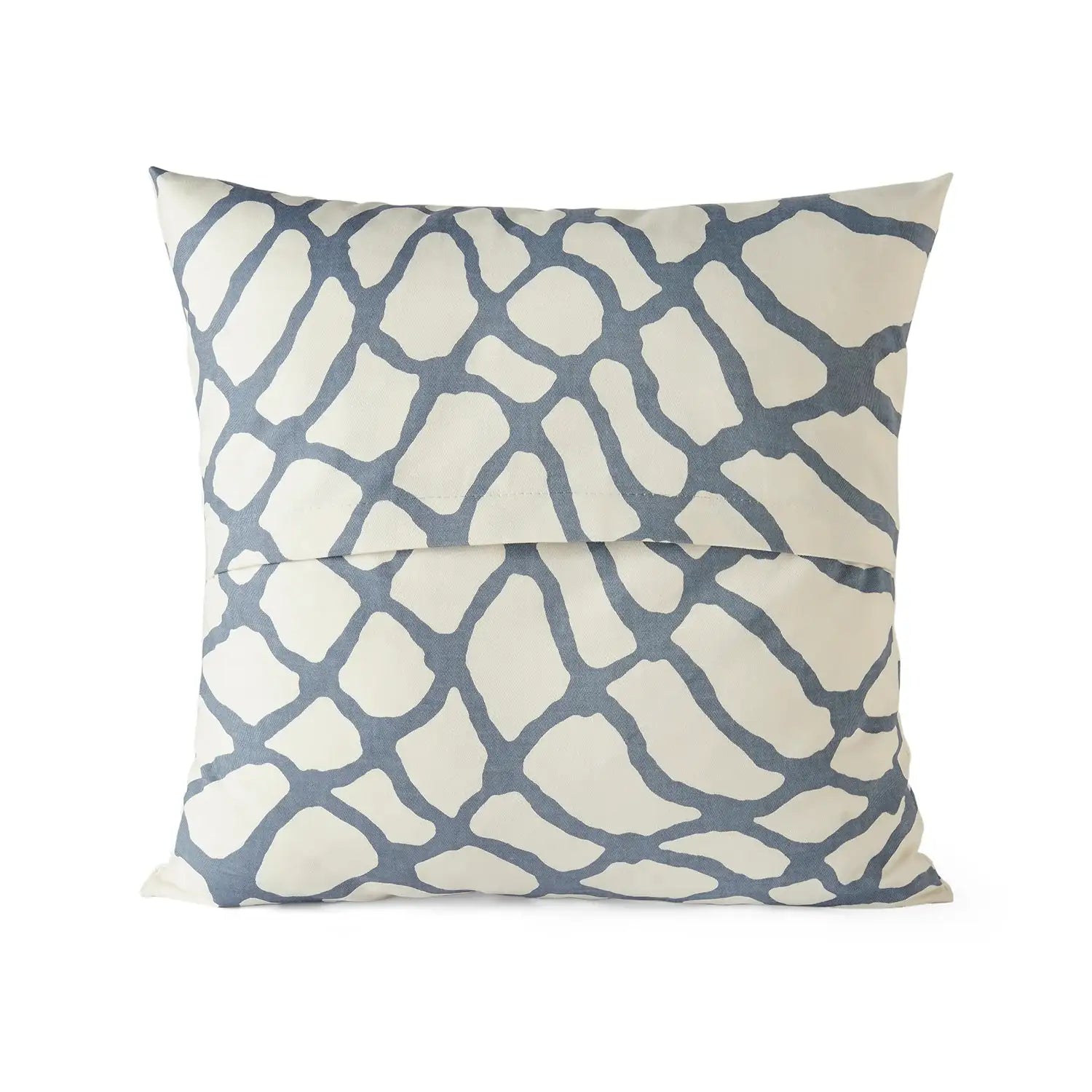 Ellis Blue Geometric Printed Cotton Cushion Covers - Pair