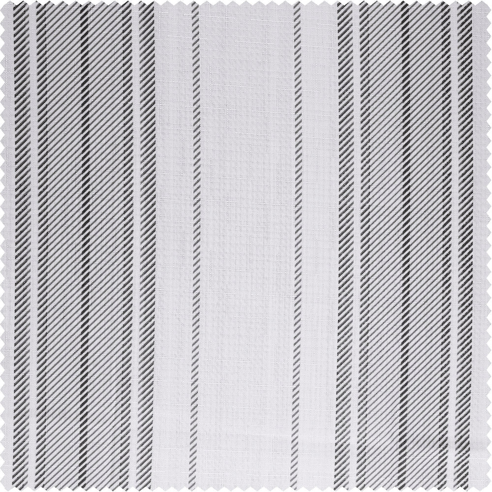 Echo Stripes Greige Striped Blossom Printed Shower Swatch