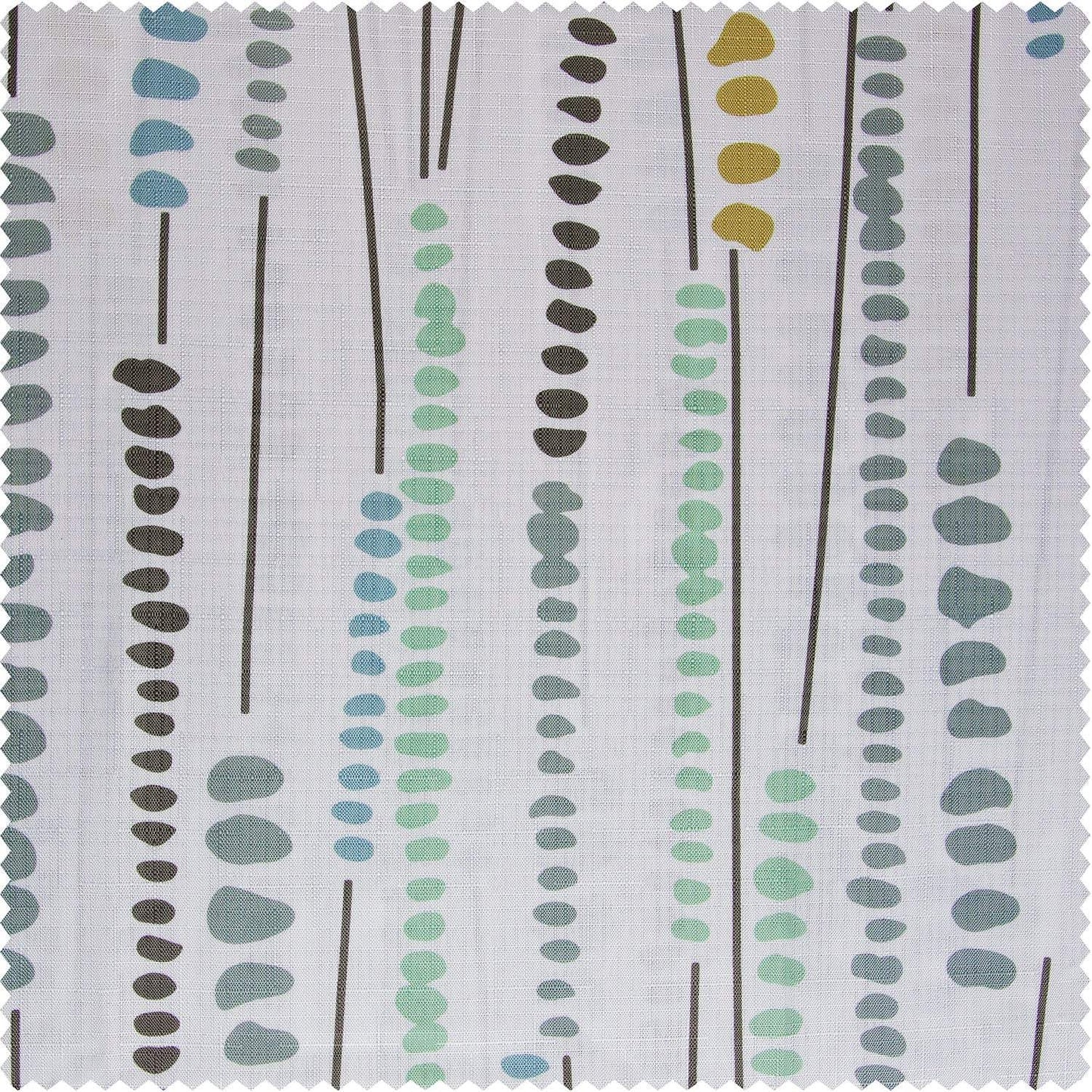 Melody Strands Multi Abstract Blossom Printed Shower Swatch