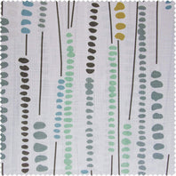 Melody Strands Multi Abstract Blossom Printed Shower Swatch