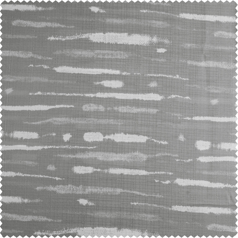 Drizzle Grey Abstract Blossom Printed Shower Swatch