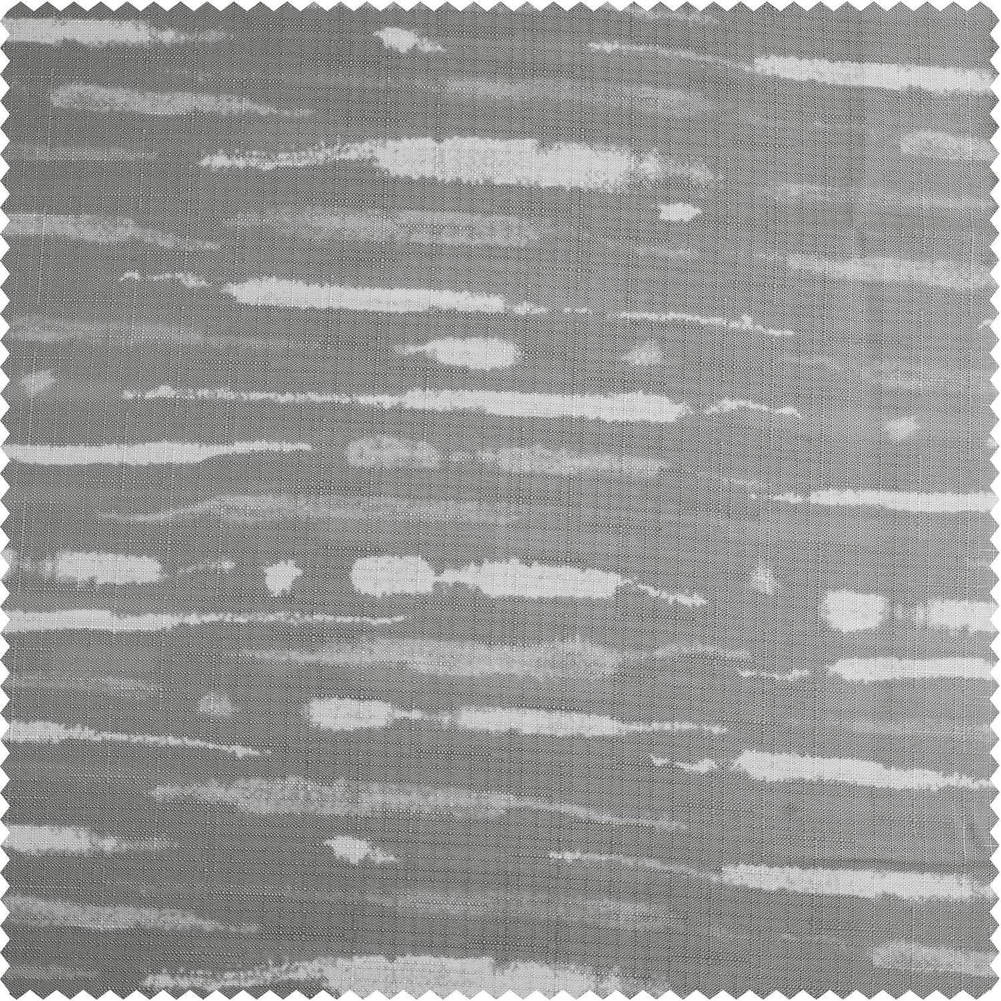 Drizzle Grey Abstract Blossom Printed Shower Swatch