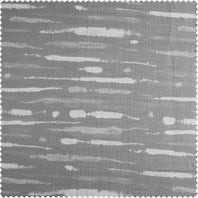 Drizzle Grey Abstract Blossom Printed Shower Swatch