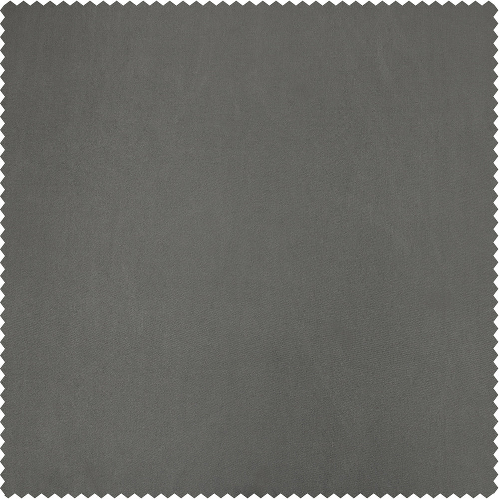 Platinum Solid Faux Silk Taffeta Custom Curtain