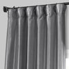 Platinum Solid Faux Silk Taffeta Curtain - HalfPriceDrapes.com