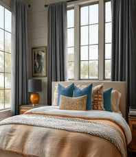 Pepper Grey Heritage Plush Velvet Custom Curtain