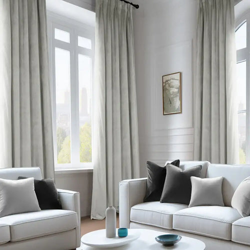 Reflection Grey Signature Velvet Custom Curtain