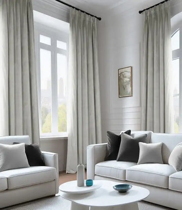 Reflection Grey Signature Velvet Custom Curtain