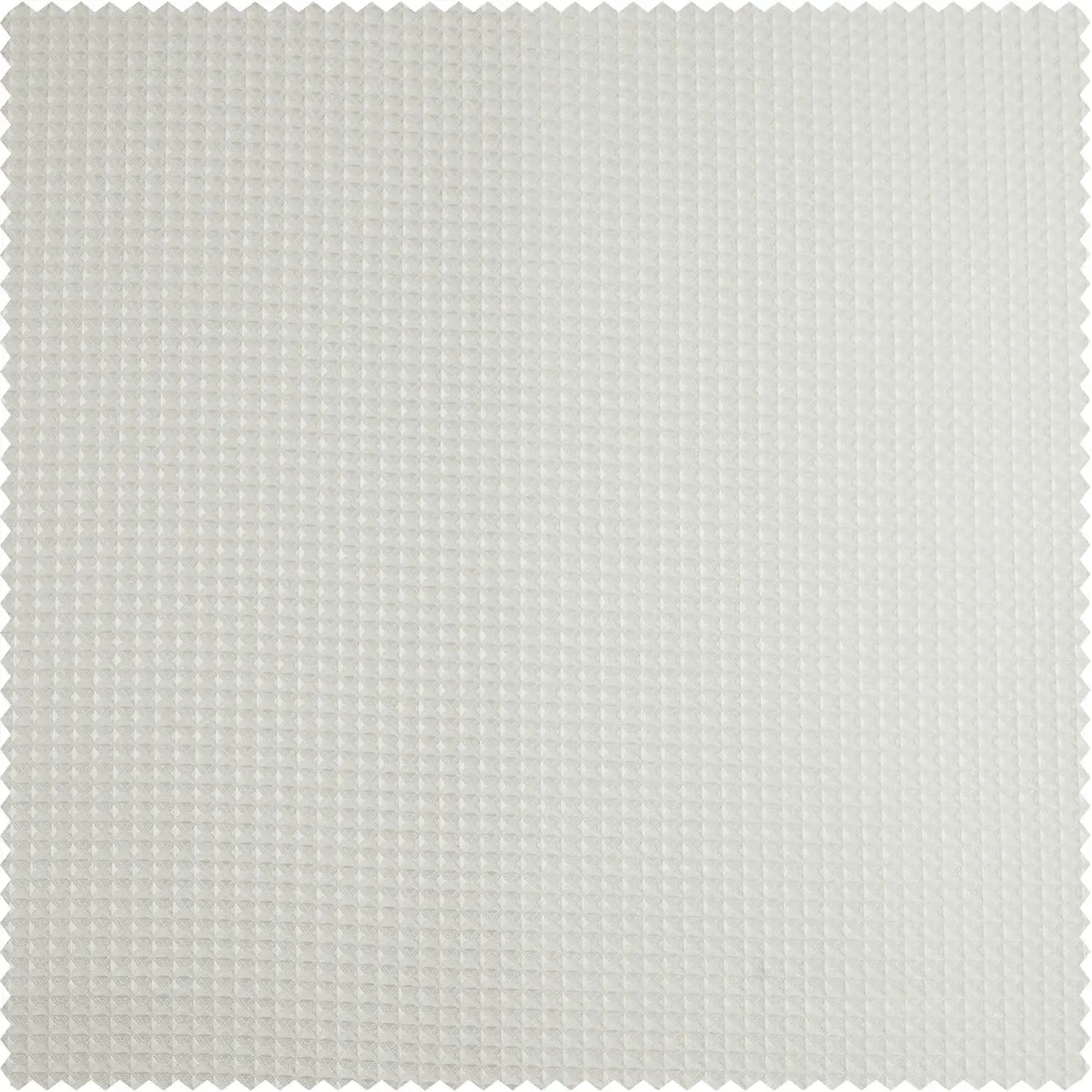 Off-White Modern Waffle & Heavyweight Fabric Shower Swatch