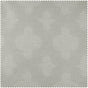 Calais Tile Grey Geometric Patterned Faux Linen Sheer Curtain