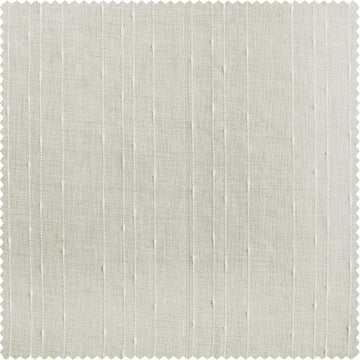 Montpellier Striped Patterned Faux Linen Sheer Swatch - HalfPriceDrapes.com