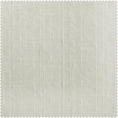 Montpellier Striped Patterned Faux Linen Sheer Curtain