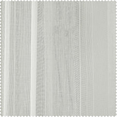Bordeaux Striped Patterned Faux Linen Sheer Curtain