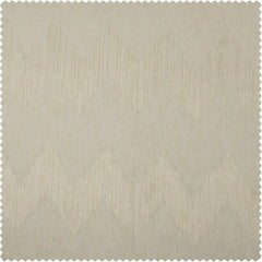 Sirius Beige Patterned Faux Linen Sheer Curtain
