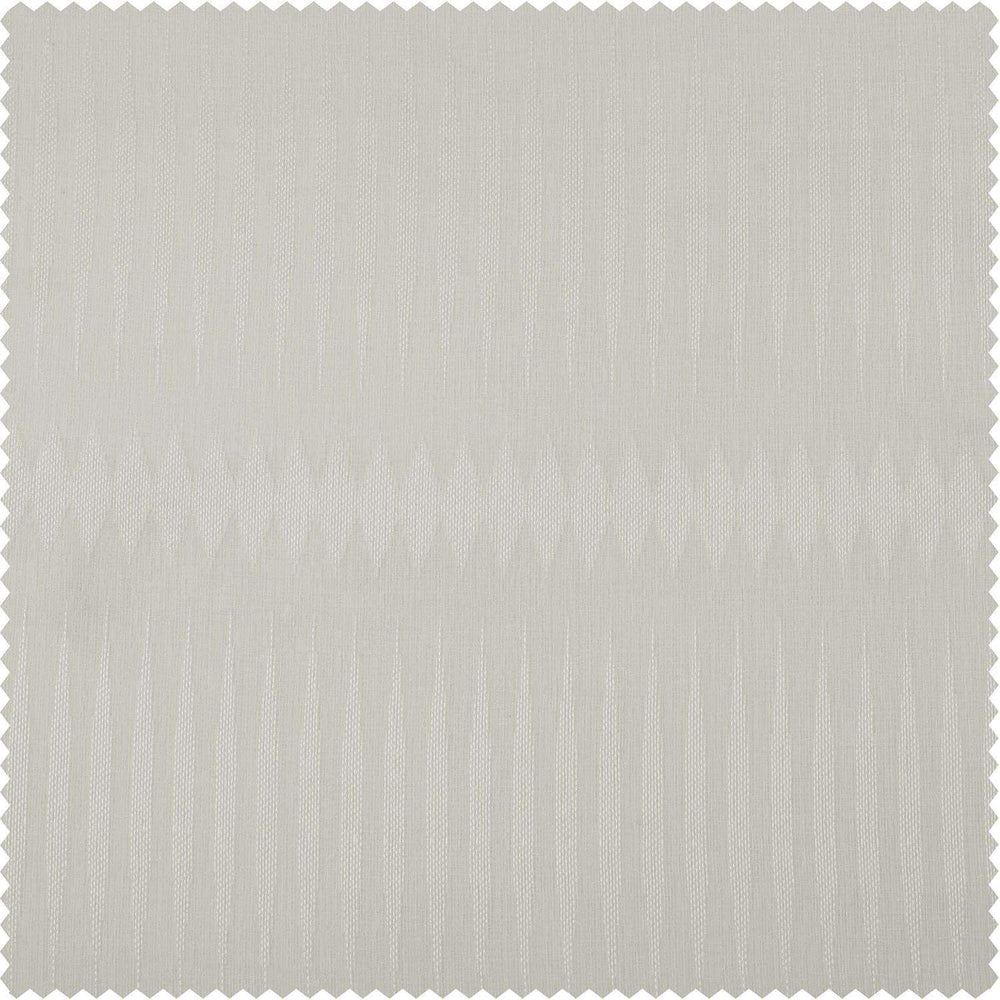 Polaris Off White Patterned Faux Linen Sheer Swatch - HalfPriceDrapes.com