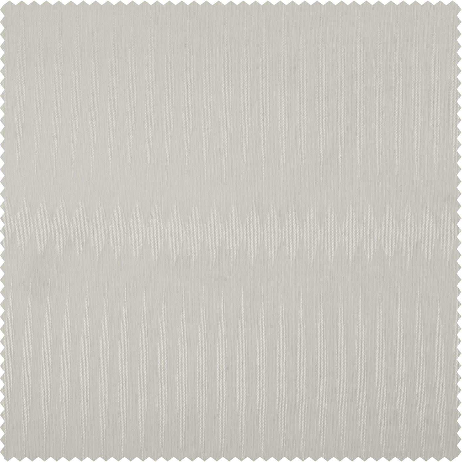 Polaris Off White Patterned Faux Linen Sheer Swatch - HalfPriceDrapes.com