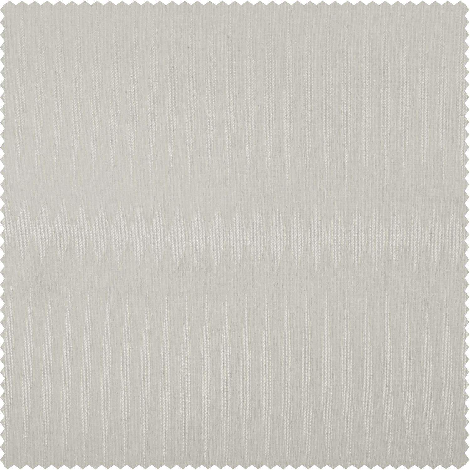 Polaris Off White Patterned Faux Linen Sheer Swatch - HalfPriceDrapes.com