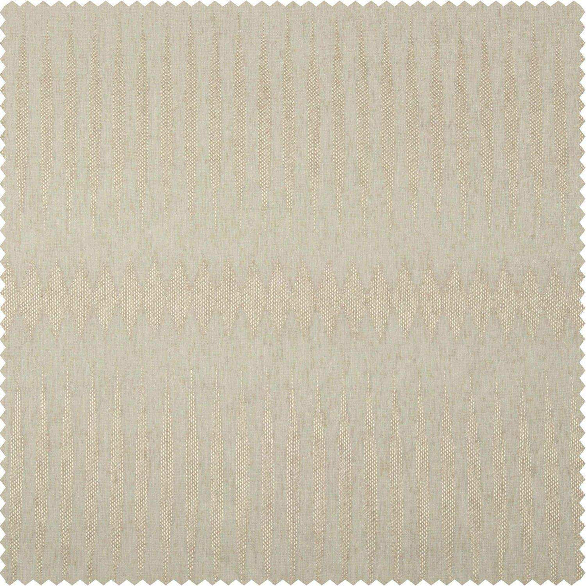 Polaris Tan Patterned Faux Linen Sheer Swatch - HalfPriceDrapes.com
