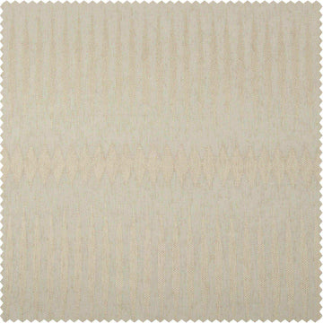 Polaris Tan Patterned Faux Linen Sheer Swatch - HalfPriceDrapes.com
