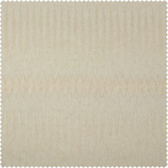 Polaris Tan Patterned Faux Linen Sheer Curtain