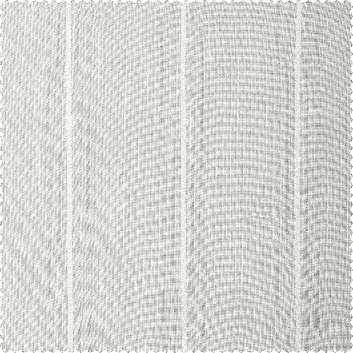 Aruba Cream Striped Linen Sheer Custom Curtain - HalfPriceDrapes.com
